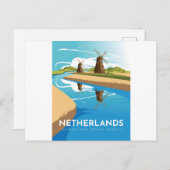 Reizen naar Nederland Briefkaart (Voorkant / Achterkant)