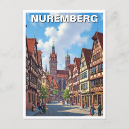 Reizen naar Neurenberg Duitsland Briefkaart