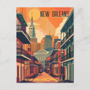 Reizen naar New Orleans Briefkaart