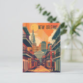 Reizen naar New Orleans Briefkaart (Staand voorkant)