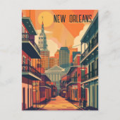 Reizen naar New Orleans Briefkaart (Voorkant)