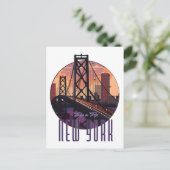 Reizen naar New York Aankondigingskaart (Staand voorkant)