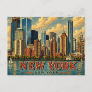 Reizen naar New York City Briefkaart