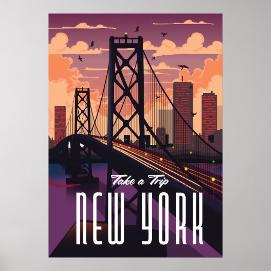 Reizen naar New York Poster (Voorkant)