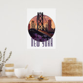 Reizen naar New York Poster (Keuken)