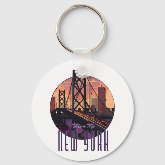 Reizen naar New York Sleutelhanger (Voorkant)
