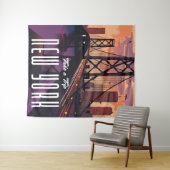 Reizen naar New York Wandkleed (In Situ (horizontaal))