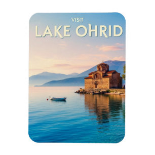 Reizen naar Noord-Macedonië Meer van Ohrid Magneet