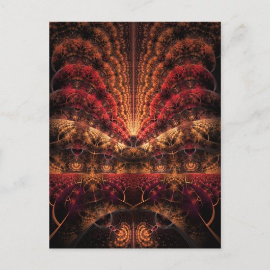 Reizen naar oneindigheid fractaal kunstwerk briefkaart (Voorkant)