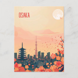 Reizen naar Osaka Briefkaart