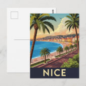 Reizen naar Oud Nice Frankrijk Briefkaart (Voorkant / Achterkant)