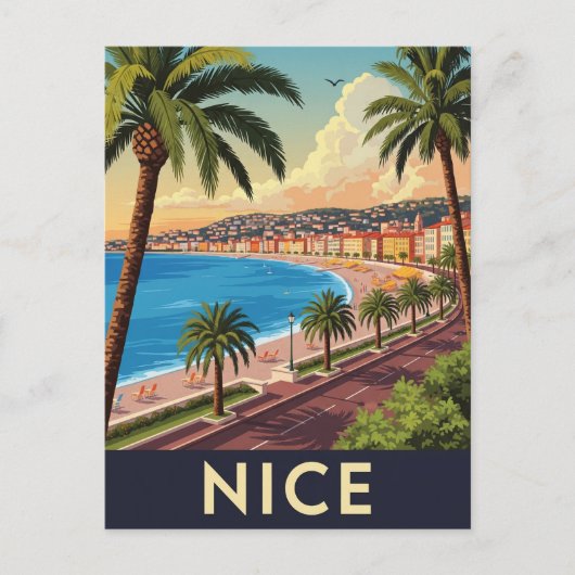 Reizen naar Oud Nice Frankrijk Briefkaart (Voorkant)