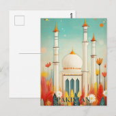 Reizen naar Pakistan Briefkaart (Voorkant / Achterkant)