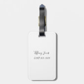 Reizen naar Parijs Bagagelabel (Achterkant verticaal)