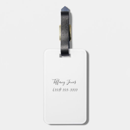 Reizen naar Parijs Bagagelabel (Achterkant verticaal)