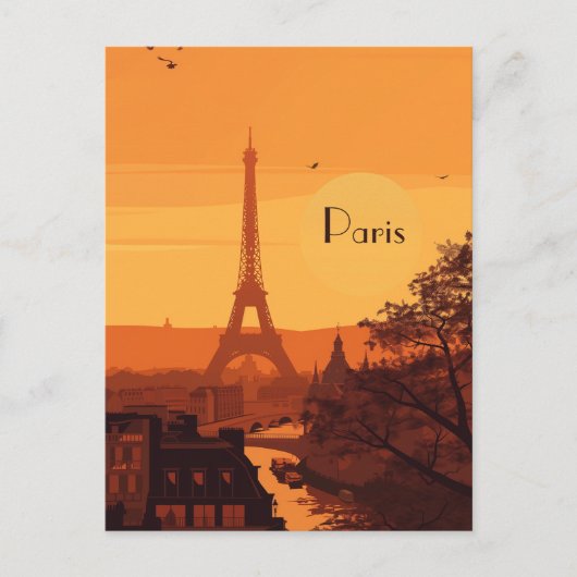 Reizen naar Parijs Briefkaart (Voorkant)