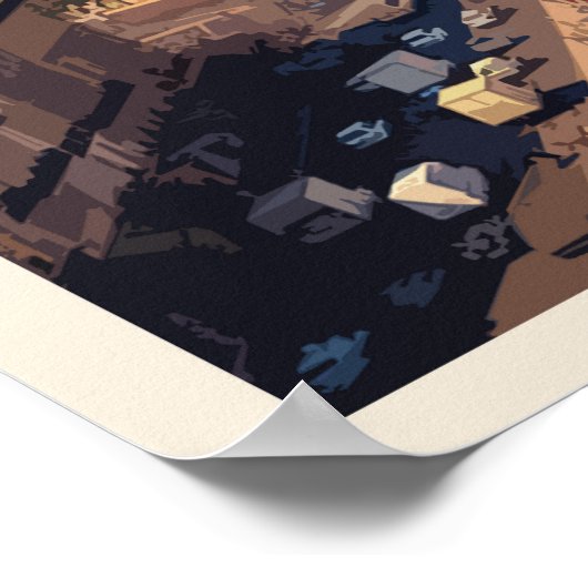 Reizen naar Parijs Poster (Hoek)