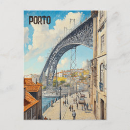 Reizen naar Porto Portugal Briefkaart