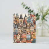 Reizen naar Praag Tsjechië Briefkaart (Staand voorkant)