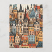 Reizen naar Praag Tsjechië Briefkaart (Voorkant)