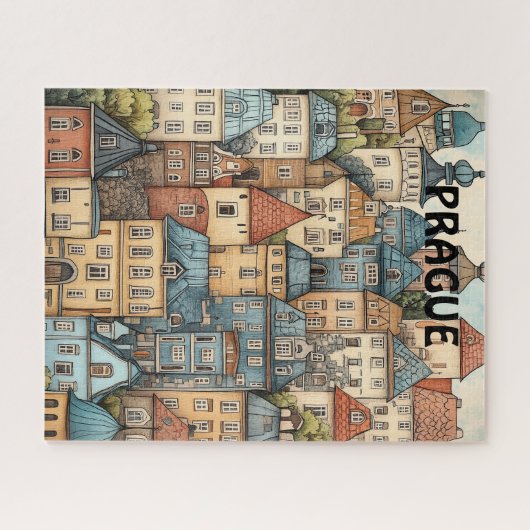 Reizen naar Praag Tsjechië Legpuzzel (Horizontaal)