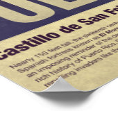 Reizen naar Puerto Rico: El Morro Poster (Hoek)