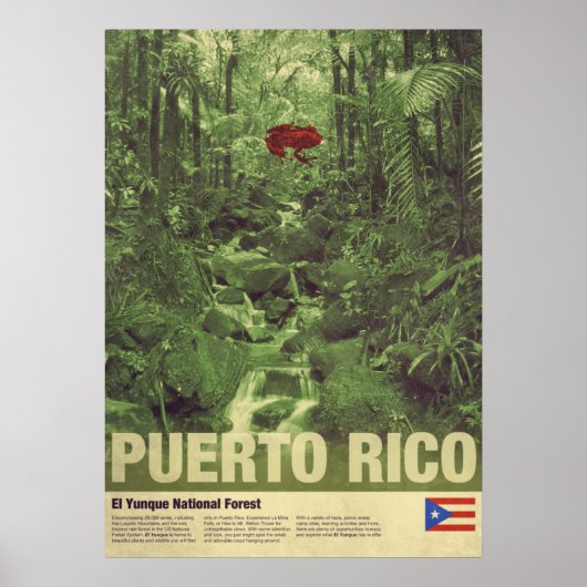 Reizen naar Puerto Rico: El Yunque Poster (Voorkant)