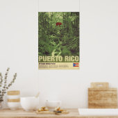 Reizen naar Puerto Rico: El Yunque Poster (Keuken)