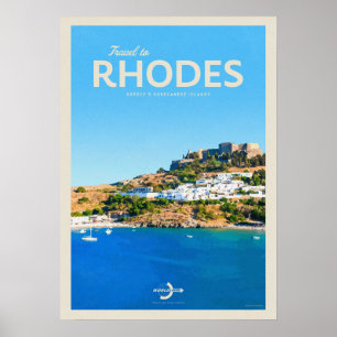 Reizen naar Rhodes Poster