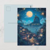 Reizen naar Rio de Janeiro Brazilië Briefkaart (Voorkant / Achterkant)