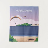 Reizen naar Rio de Janeiro Wandkleed (Voorkant)
