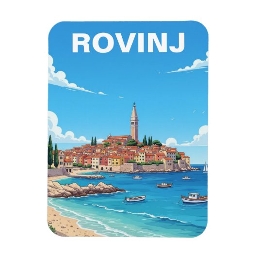 Reizen naar Rovinj Kroatië Magneet (Verticaal)