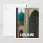 Reizen naar Samarkand Oezbekistan Briefkaart (Voorkant / Achterkant)