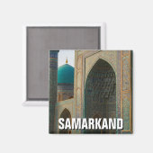 Reizen naar Samarkand Oezbekistan Magneet (Voorkant / Achterkant)