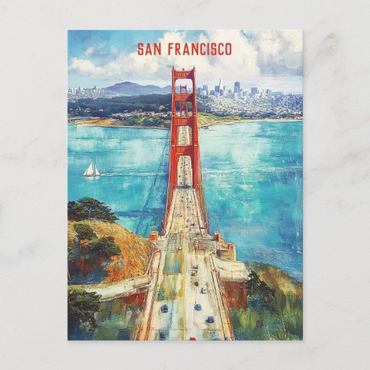 Reizen naar San Francisco USA Briefkaart (Voorkant)