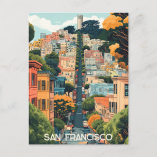 Reizen naar San Francisco USA Briefkaart