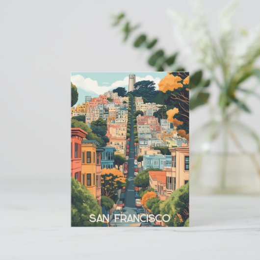 Reizen naar San Francisco USA Briefkaart (Staand voorkant)