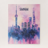 Reizen naar Shanghai China Legpuzzel (Verticaal)