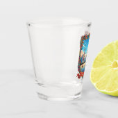 Reizen naar Shanghai China Shot Glas (Links)
