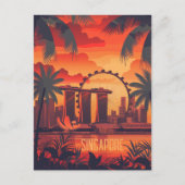 Reizen naar Singapore Briefkaart (Voorkant)