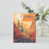 Reizen naar St. Petersburg Briefkaart (Staand voorkant)