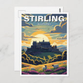 Reizen naar Stirling Scotland Briefkaart (Voorkant / Achterkant)