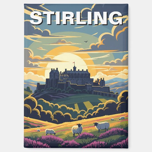 Reizen naar Stirling Scotland Magneet (Voorkant)