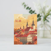 Reizen naar Tallinn Briefkaart (Staand voorkant)