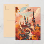 Reizen naar Tallinn Briefkaart (Voorkant / Achterkant)