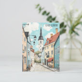Reizen naar Tallinn Estland Briefkaart (Staand voorkant)