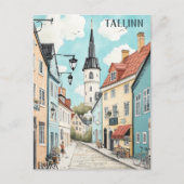 Reizen naar Tallinn Estland Briefkaart (Voorkant)