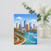 Reizen naar Tampa Florida Briefkaart (Staand voorkant)