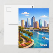 Reizen naar Tampa Florida Briefkaart (Voorkant / Achterkant)