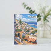 Reizen naar Tanger Marokko Briefkaart (Staand voorkant)